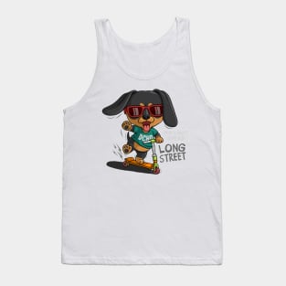 dachshund riding scooter Tank Top